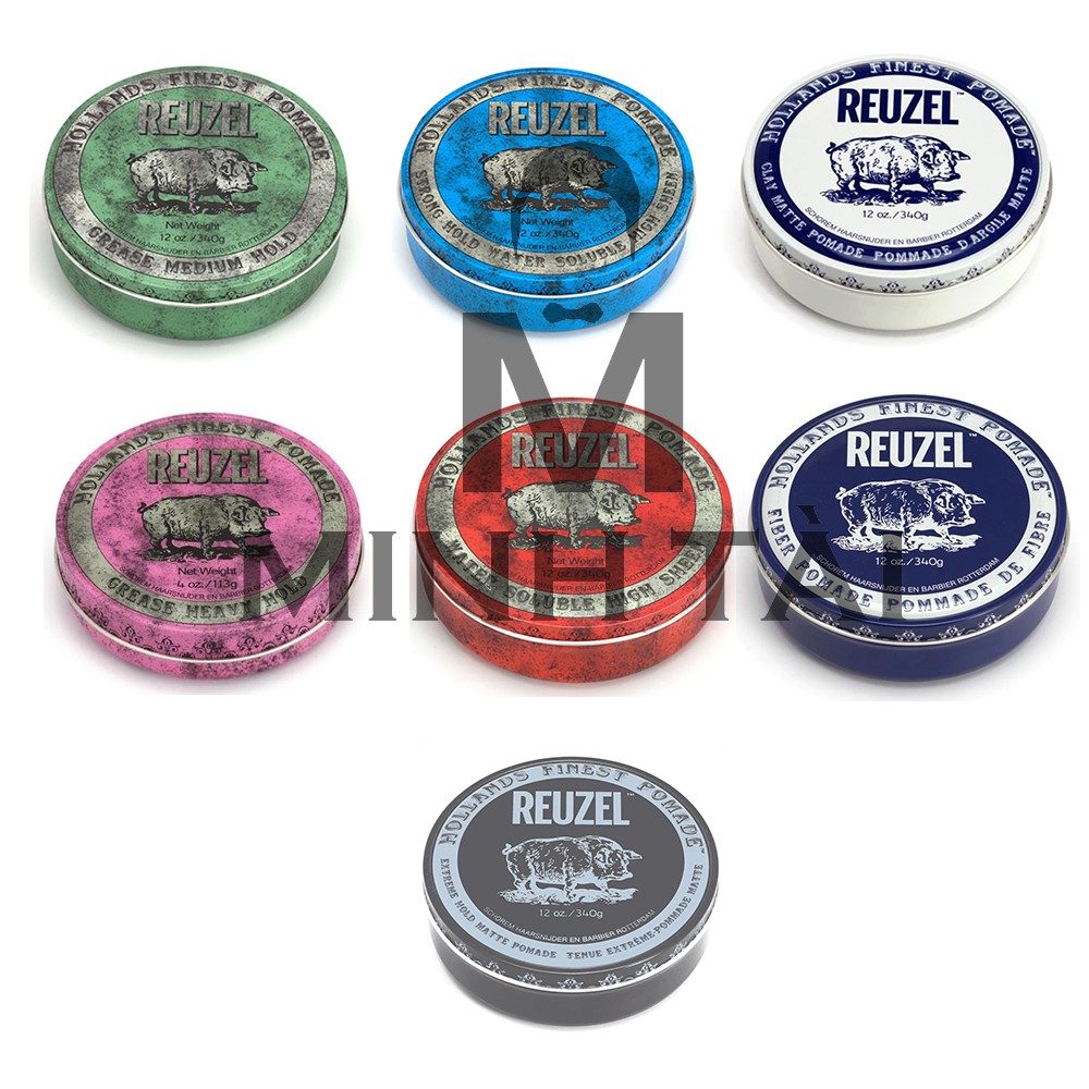 Sáp Vuốt Tóc Nam REUZEL Pomade 340Gr - Hàng Chính Hãng + Xịt Dưỡng Tóc Reuzel Tonic 20ml + Lược Chải Tóc Pomade